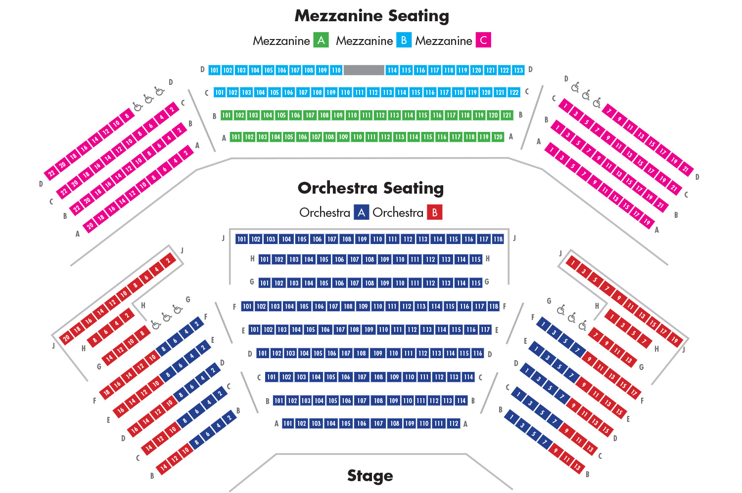 Maryland Theater Seating Chart