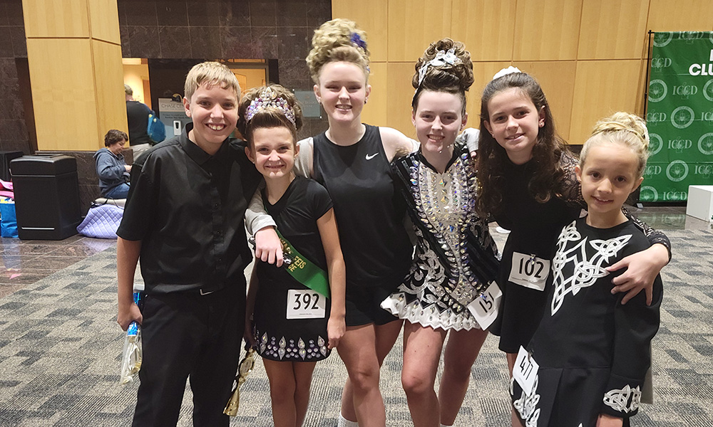 Students from the Culkin School of Irish Dance