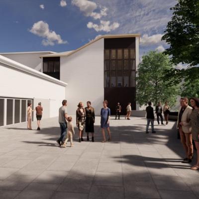 Courtyard outside 1938 Original Theatre