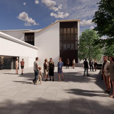 Courtyard outside 1938 Original Theatre