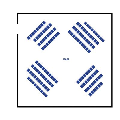 Map for MARY STUART in the Mulitz-Gudelsky Theatre Lab