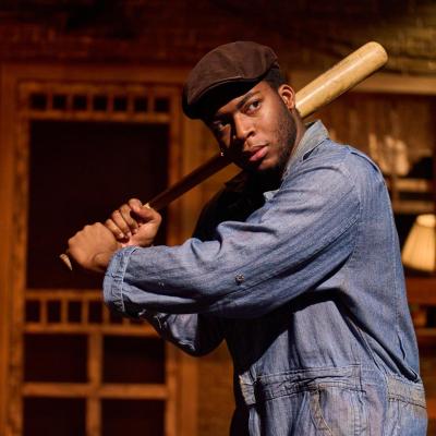 Carl Stewart as Troy Maxson in August Wilson's FENCES. Photo Credit: DJ Corey Photography