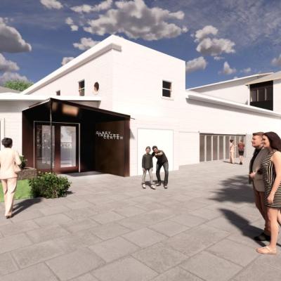 Approach to courtyard outside 1938 Original Theatre