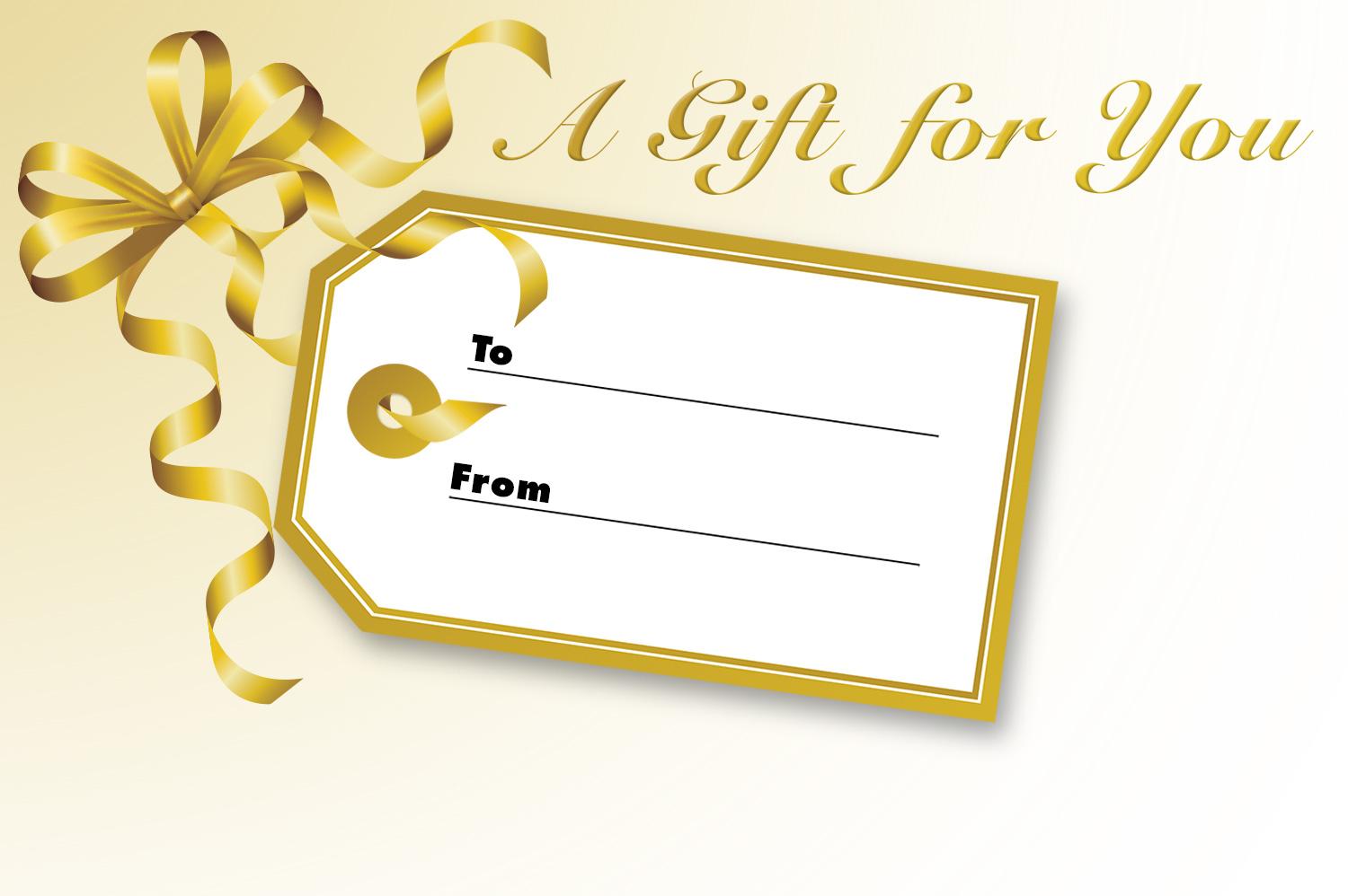 Gift Cards / Courtesy Certificates / Award Certificates
