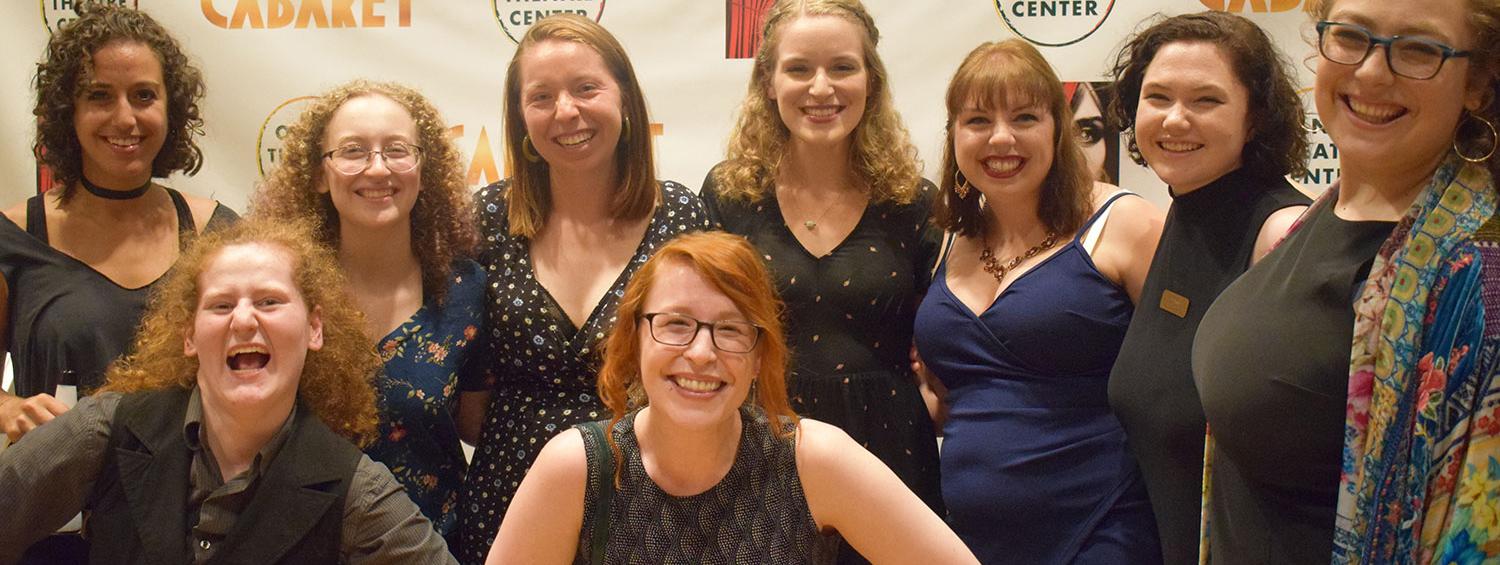 Some of the apprentice class of 2019-2020. From left to right: Sydney, Lelia, Caitlin, Kathryn, Vern, Meredith, and Eleanor. Bottom row: Sunny and Chelsea 