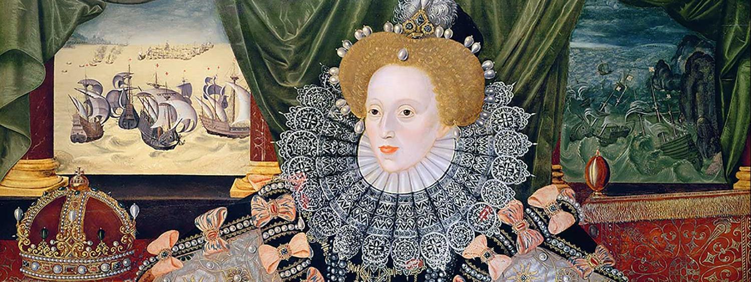 A painting of Queen Elizabeth