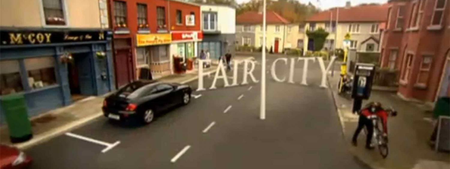 A photo of the Fair City logo