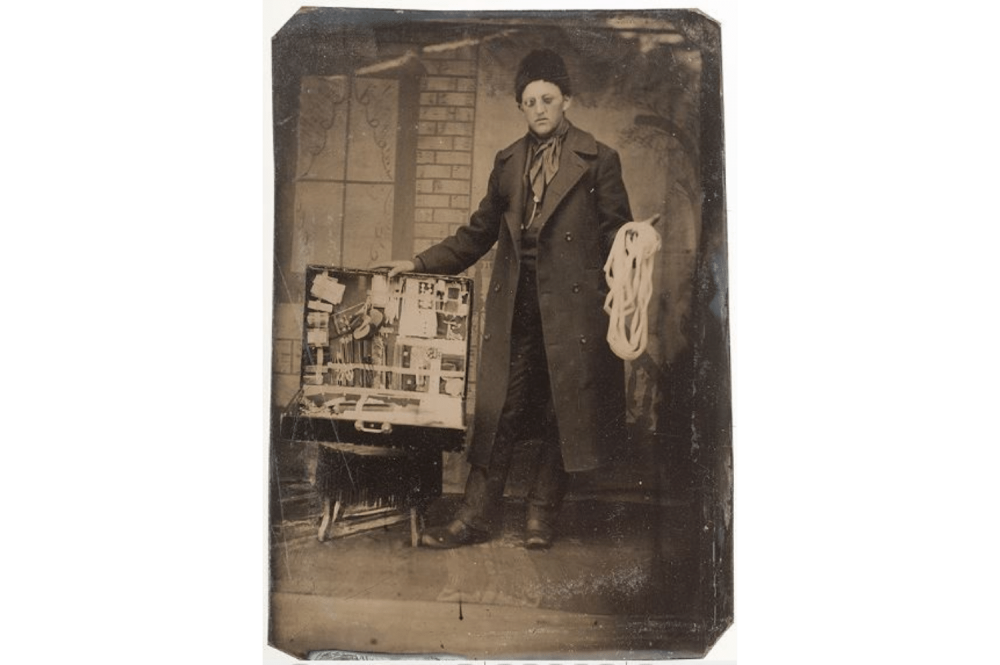 Image of a 19th Century Traveling Salesman