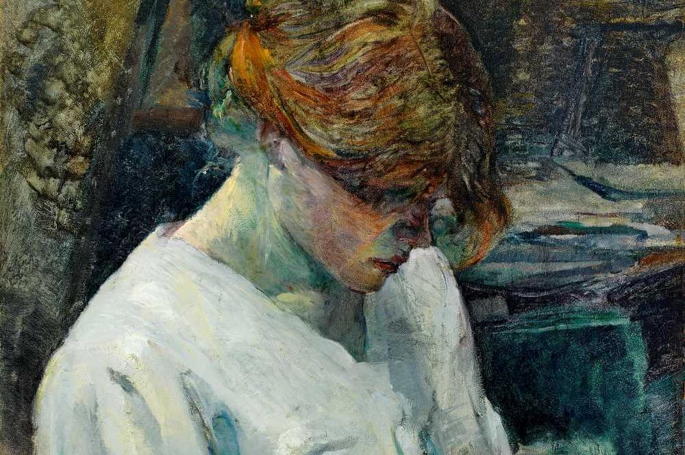 The Red-Head in a White Blouse, by Henri de Toulouse-Lautrec, ca. 1889