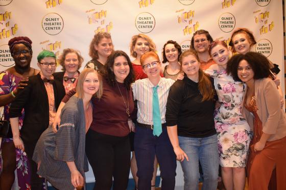 A photo of the apprentices at A Comedy of Tenors opening 