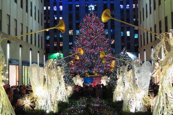 A photo of the Rockefeller Tree 